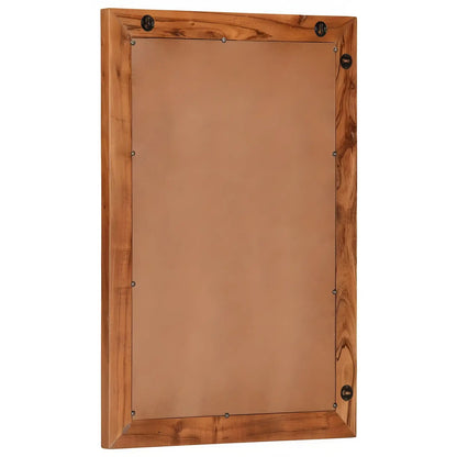 Miroir Mural Rectangulaire | Rainures - Miroir émoi - Miroir Mural Cadre en Bois 