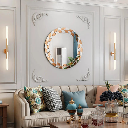 Miroir Mural Rond | Flèche - Miroir émoi - Miroir Mural Rond