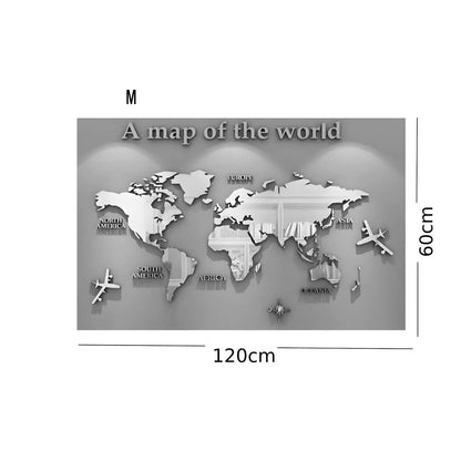 Miroir Mural | Carte du Monde - Miroir émoi - Miroir Mural Décoratif 