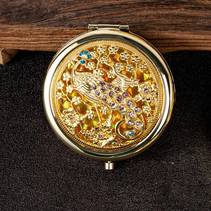 Miroir de Poche | Repos du Paon Doré - Miroir émoi - Miroir de Poche