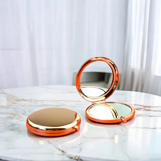 Miroir de Poche | Rond Uni - Miroir émoi - Miroir de Poche Rond 