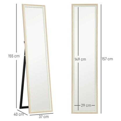 Miroir sur Pied | Grand Classique Bois Miroir émoi