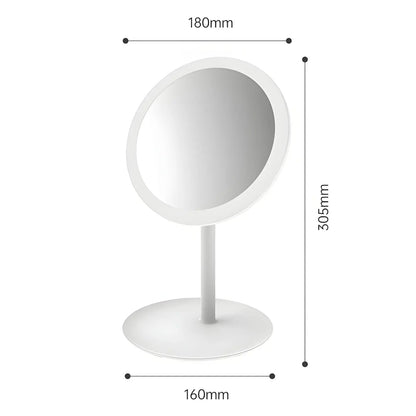 Miroir sur Pied | Rond Mini LED - Miroir émoi - Miroir sur Pied LED 