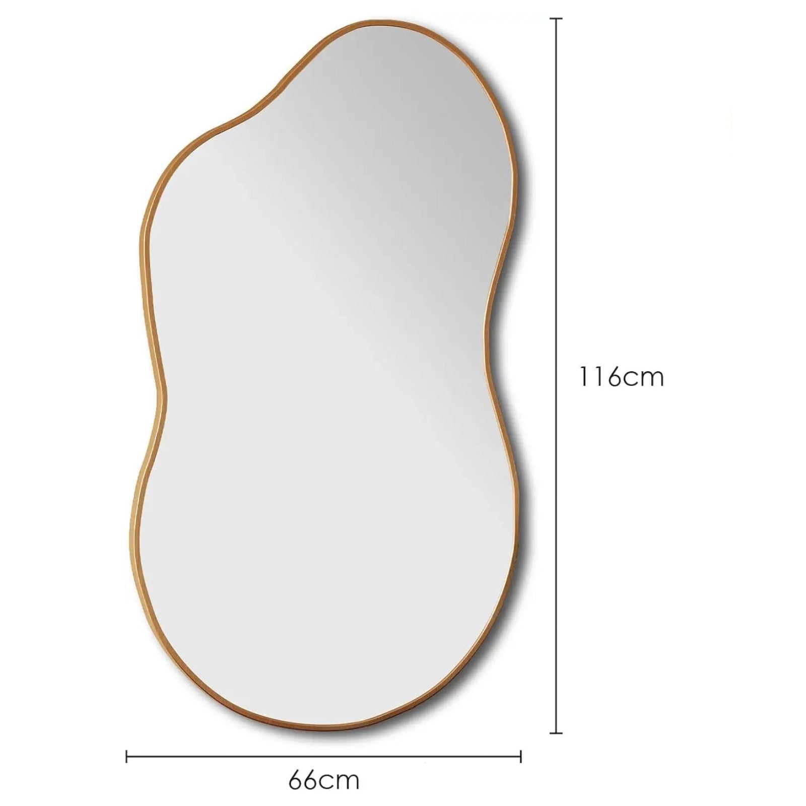 Miroir Organique | Aluminium Brossé Miroir émoi