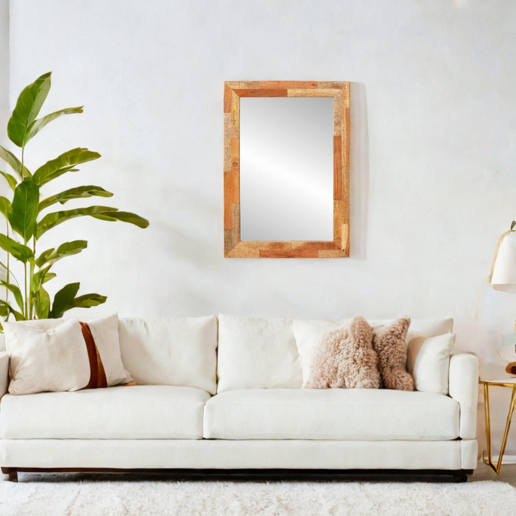 Miroir Rectangulaire | Bois de Manguier - Miroir émoi